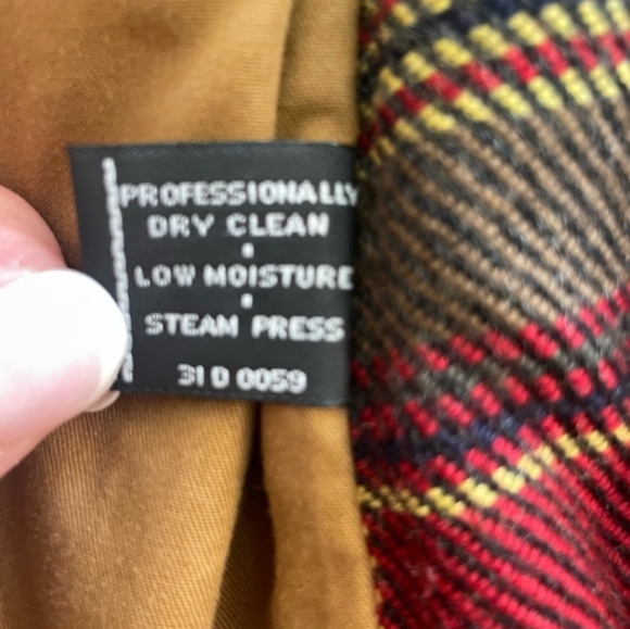 LIMITED America Wool Plaid and Leather Vest - Picture 8 of 11